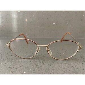 Seiko Eyeglasses Frames Only T359 Japan Pure Titanium 54-16-135 Gold Pink